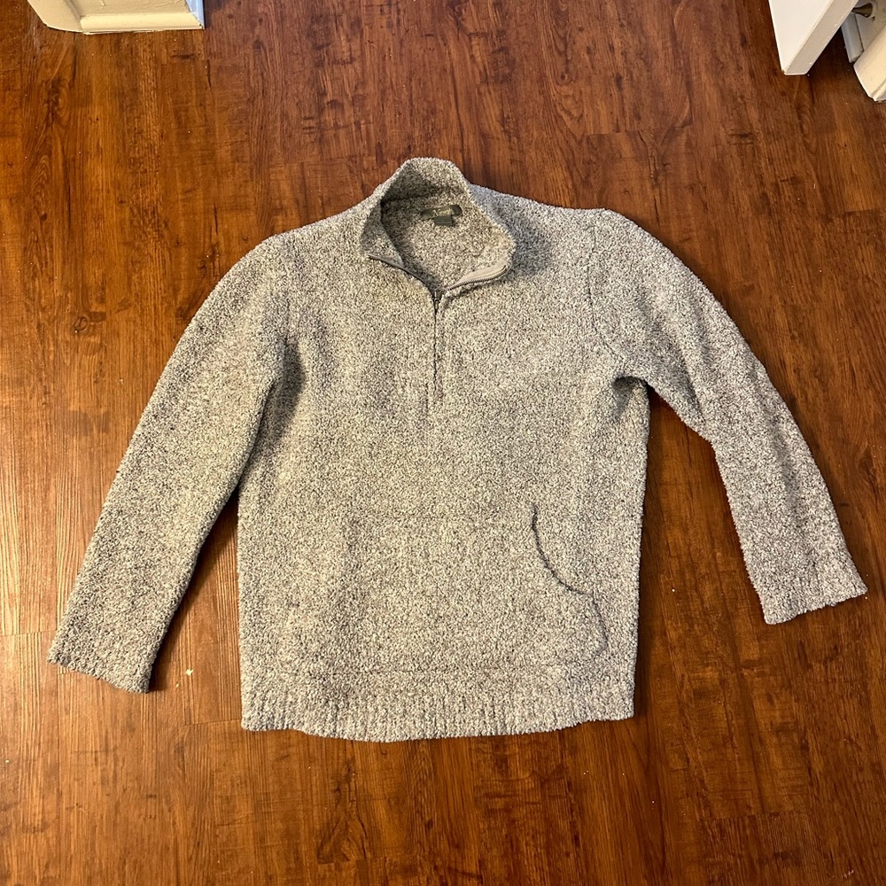 Natural Reflections Gray Sherpa Pullover